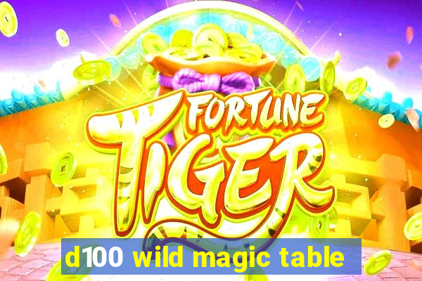 d100 wild magic table