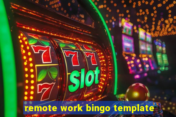 remote work bingo template