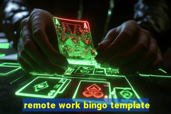 remote work bingo template