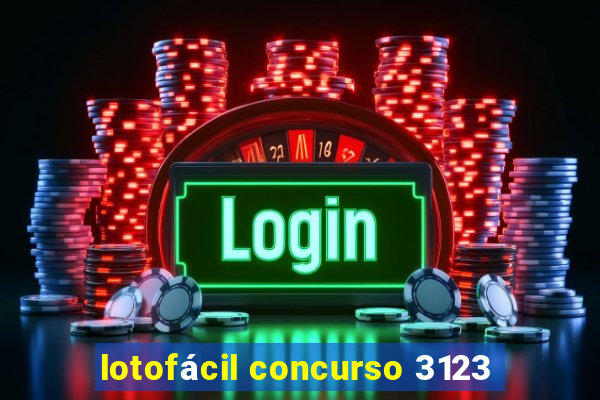 lotofácil concurso 3123