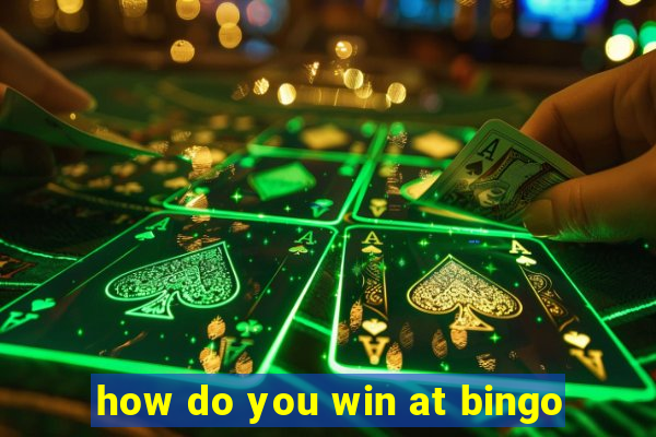 how do you win at bingo