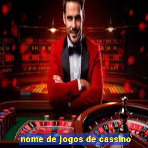 nome de jogos de cassino