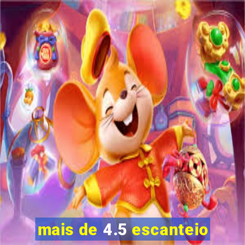 mais de 4.5 escanteio