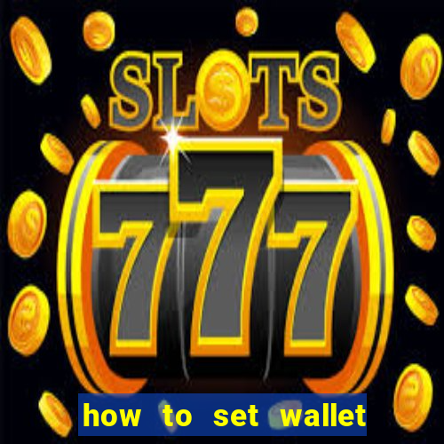 how to set wallet password in bingo plus