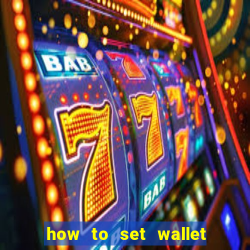 how to set wallet password in bingo plus