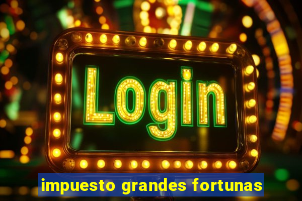 impuesto grandes fortunas