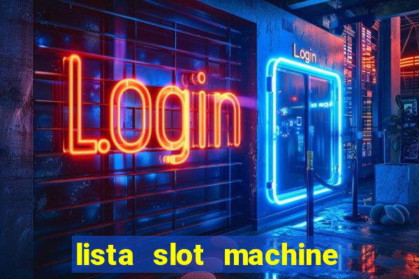 lista slot machine da bar