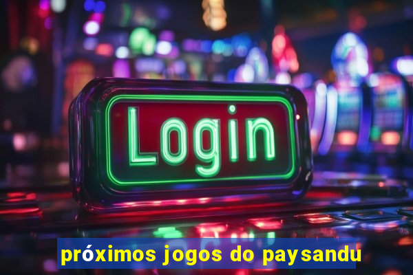 próximos jogos do paysandu