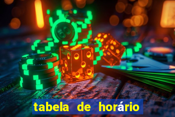 tabela de horário do fortune tiger