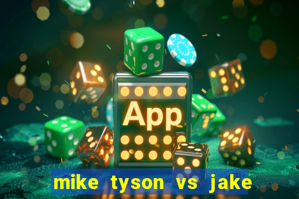 mike tyson vs jake paul onde assistir