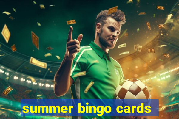 summer bingo cards