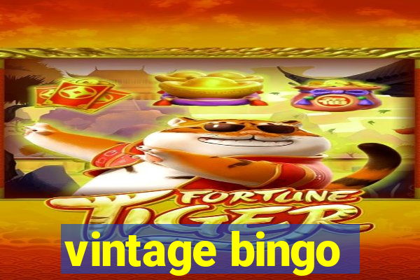 vintage bingo