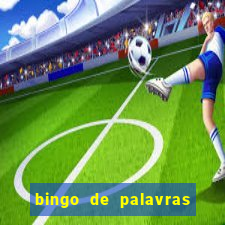 bingo de palavras para 3 ano