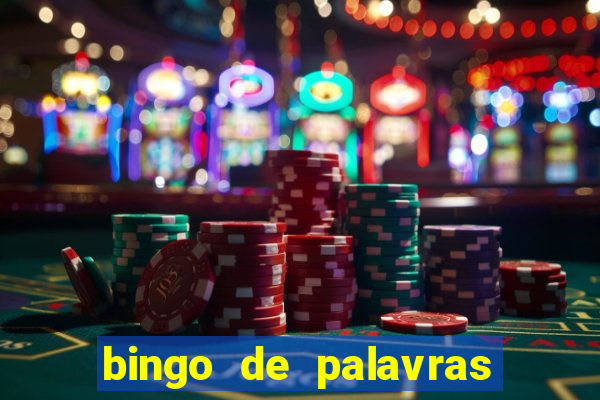 bingo de palavras para 3 ano