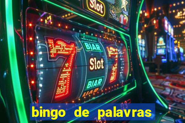 bingo de palavras para 3 ano