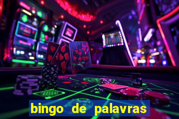 bingo de palavras para 3 ano