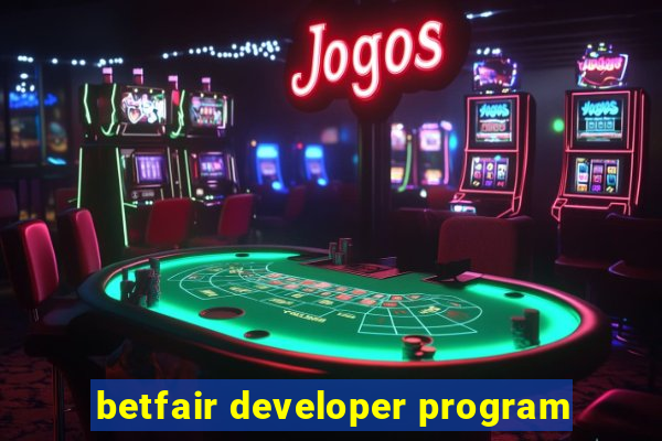 betfair developer program