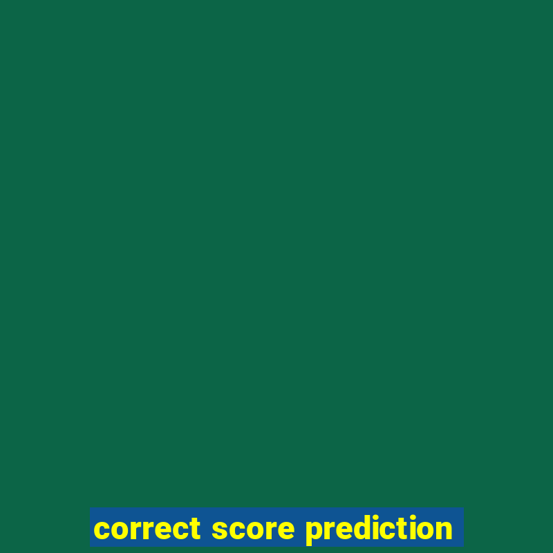 correct score prediction