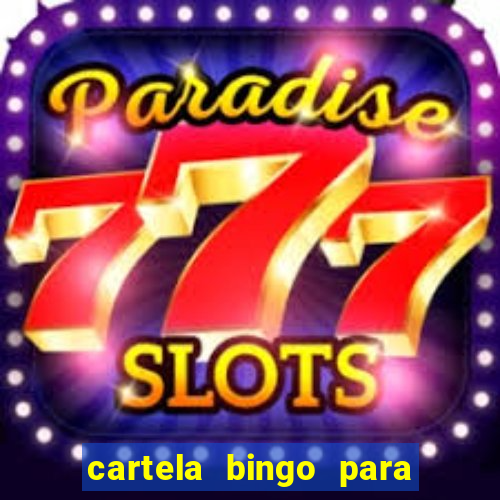 cartela bingo para cha de cozinha imprimir gratis