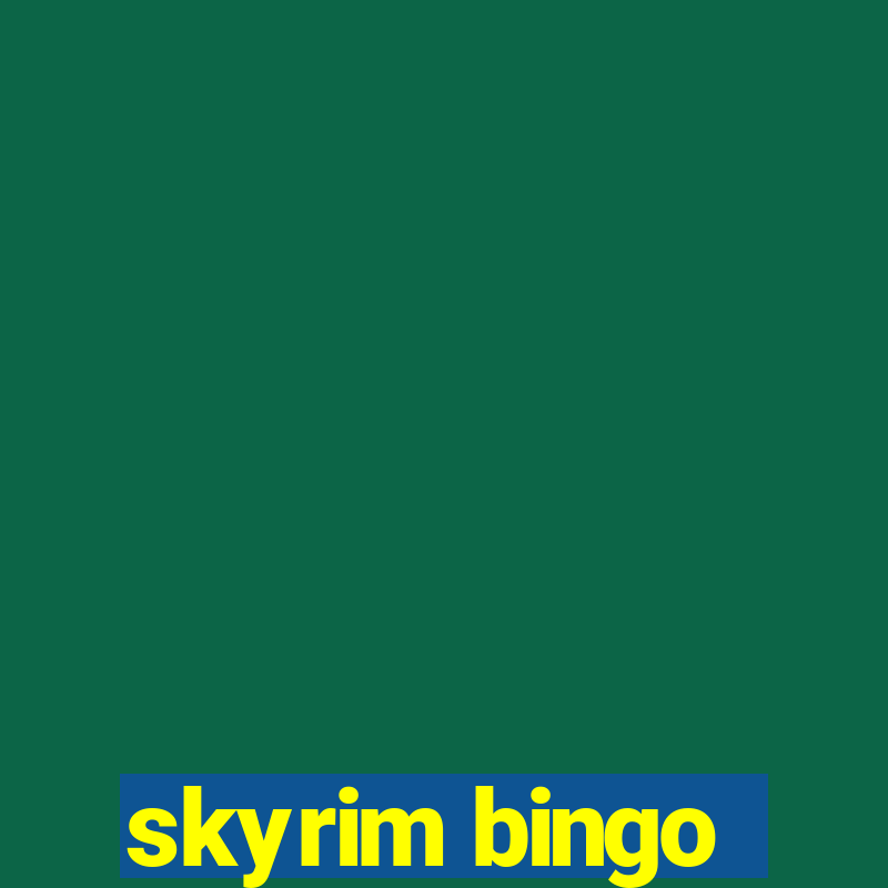 skyrim bingo