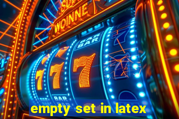 empty set in latex