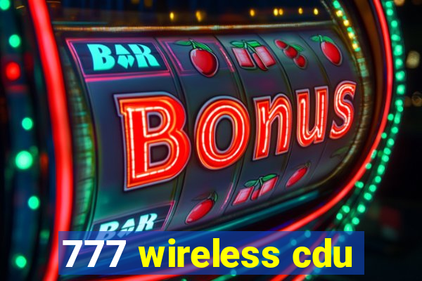 777 wireless cdu