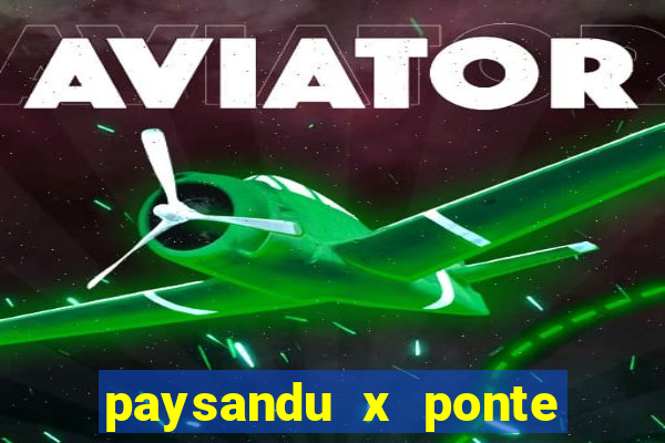 paysandu x ponte preta palpite