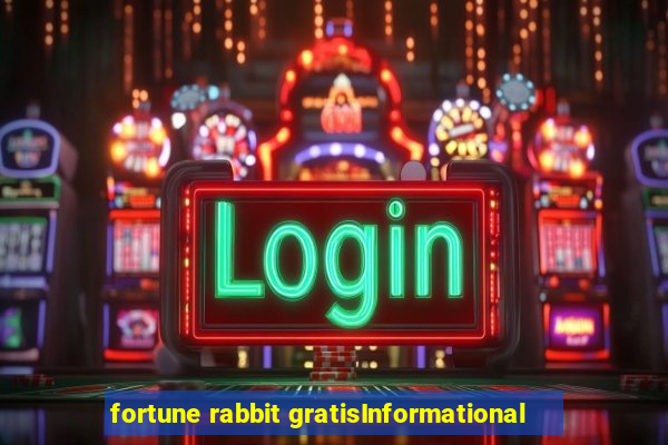 fortune rabbit gratisInformational