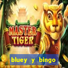 bluey y bingo bailando png