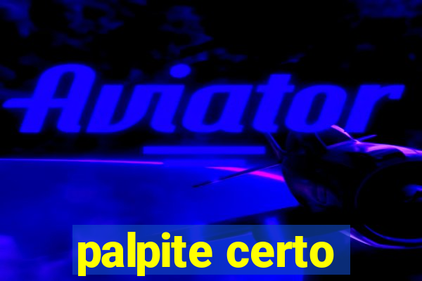 palpite certo