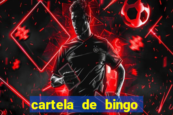 cartela de bingo para chá de bebê