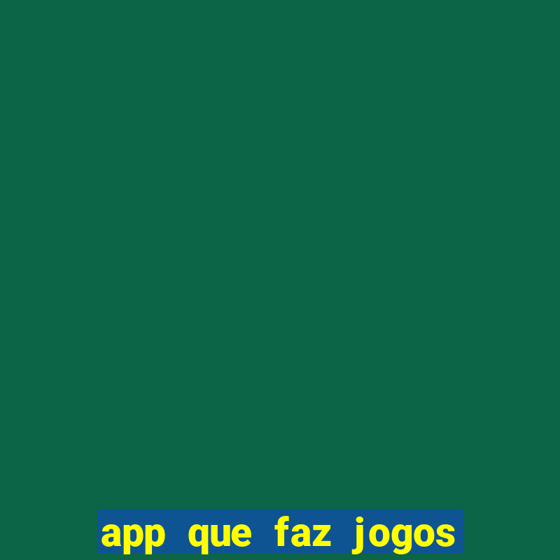 app que faz jogos da loteria