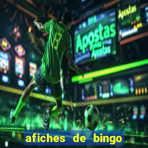 afiches de bingo para editar