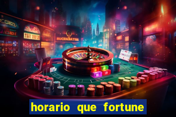 horario que fortune tiger paga