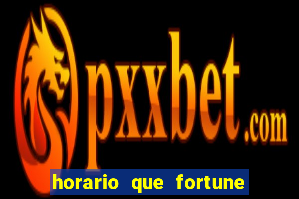 horario que fortune tiger paga