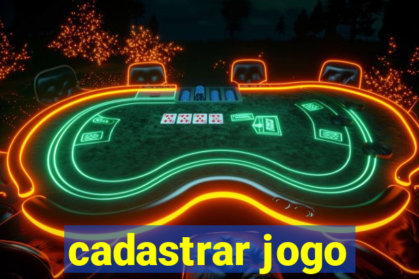 cadastrar jogo