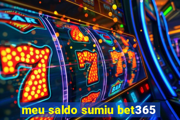 meu saldo sumiu bet365