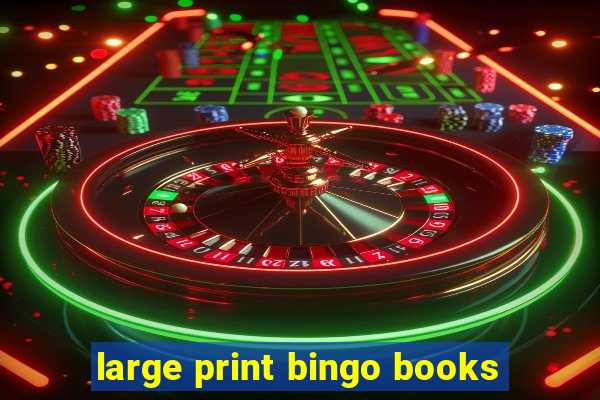 large print bingo books