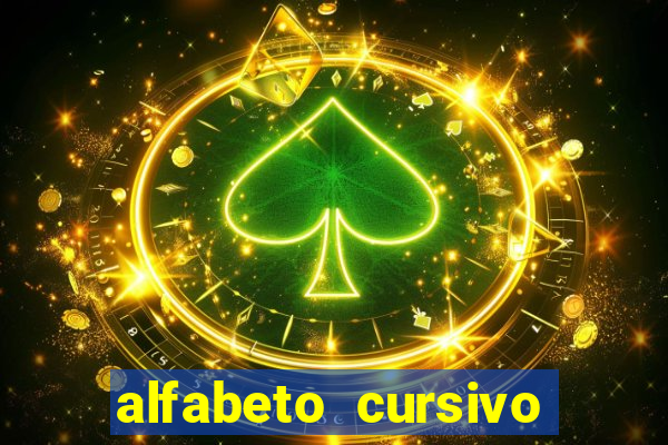 alfabeto cursivo para treinar caligrafia