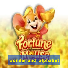 wonderland alphabet comic studio