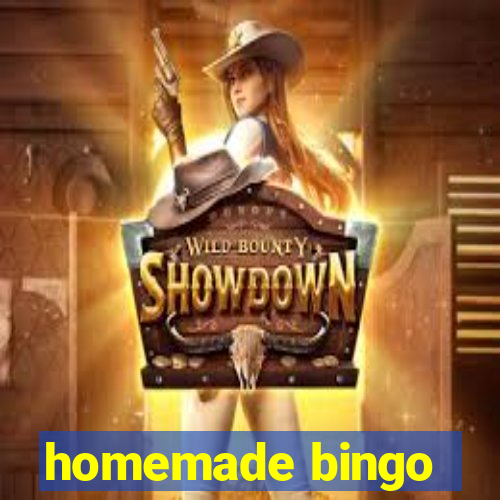 homemade bingo