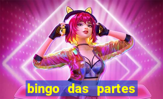 bingo das partes do corpo