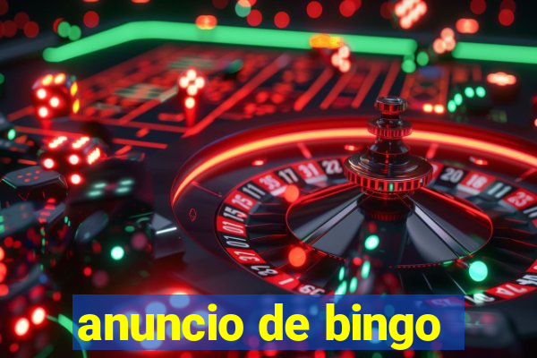 anuncio de bingo