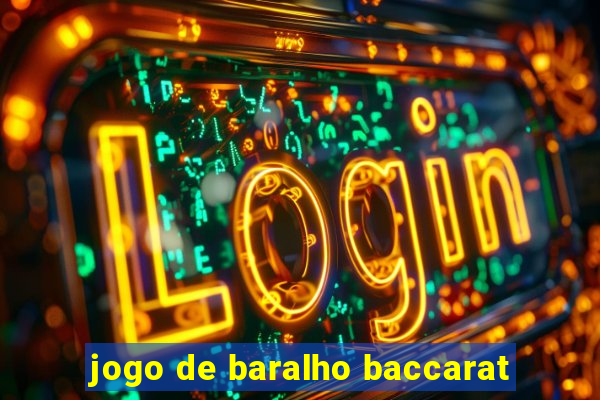 jogo de baralho baccarat