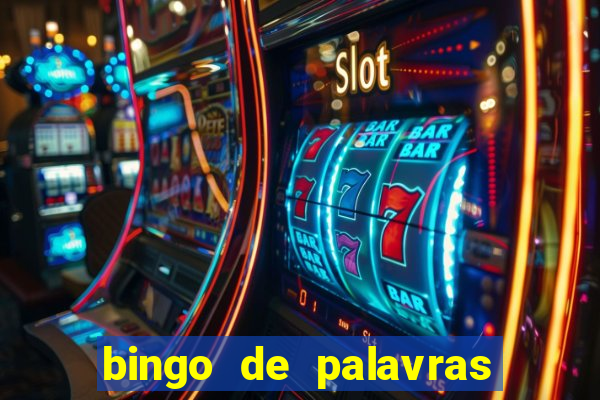 bingo de palavras para imprimir colorido