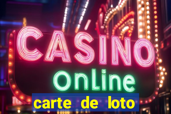 carte de loto bingo a imprimer gratuit