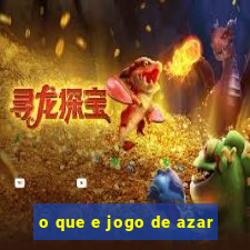 o que e jogo de azar