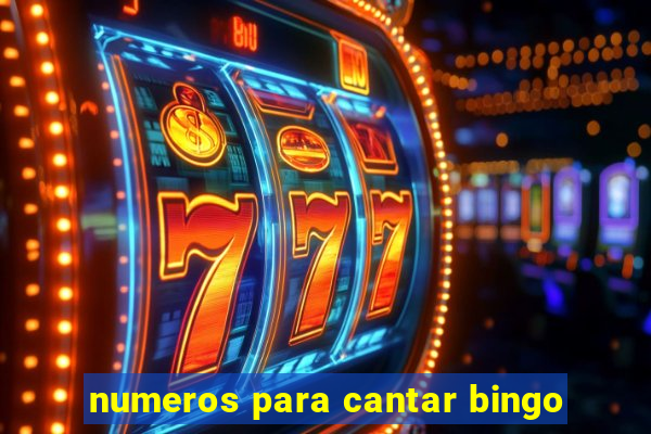 numeros para cantar bingo