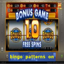 bingo patterns on slot machines