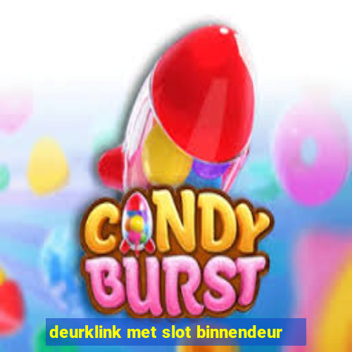 deurklink met slot binnendeur